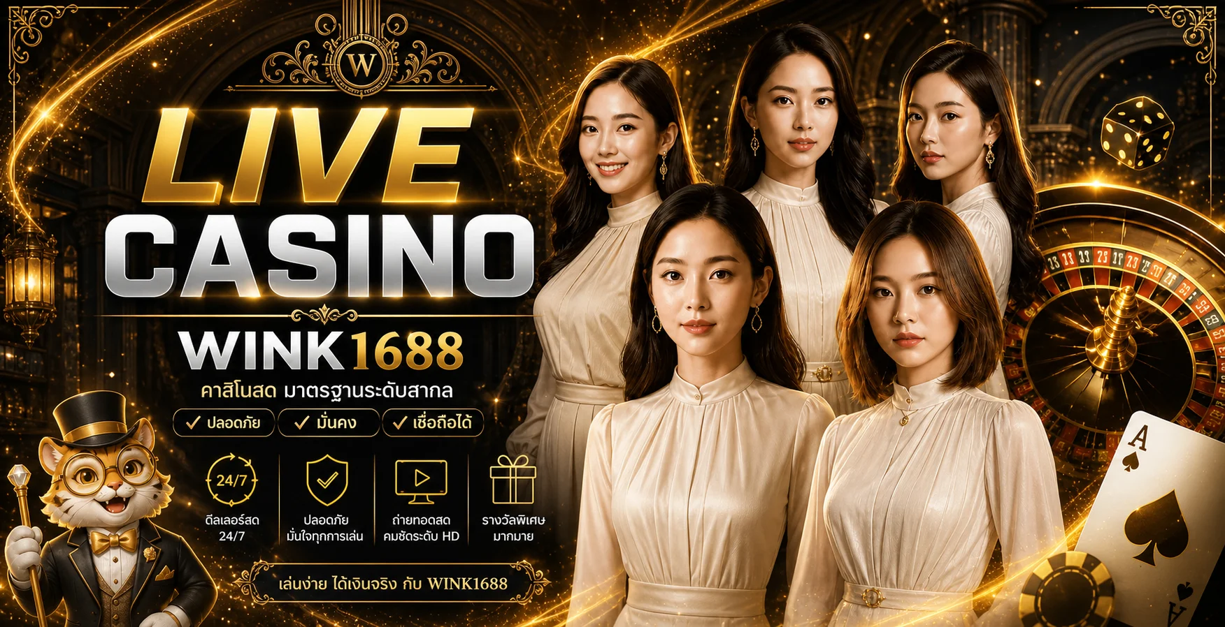 WINK1688 คาสิโนสดพร้อมดีลเลอร์